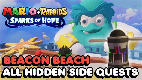 All Hidden Side Quests Planet Coins In Beacon Beach Mario Rabbids