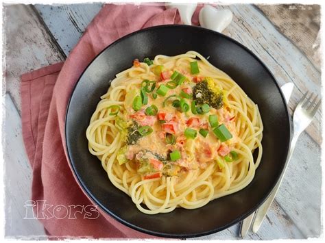 Kochen Meine Leidenschaft Spaghetti Mit Brokkoli Schinken K Seso E