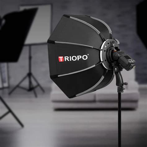 Triopo 90cm Speedlite Portable Softbox W Honeycomb Grid Color Frame