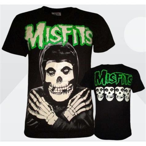 Misfits Glowinthedark Theroxx Rock Band Shirt S M L Xl Shopee Philippines