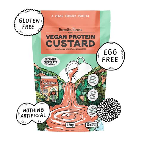 Vegan Protein Custard Decadent Chocolate Botanika Blends