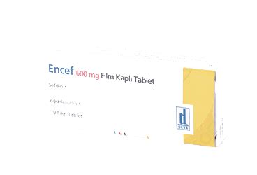 ENCEF 600 MG FILM KAPLI TABLET 10 TABLET İlaç Rehberi