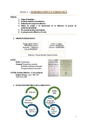 TEMA 1 INTRODUCCION A LA DIDACTICA GENERAL Pdf