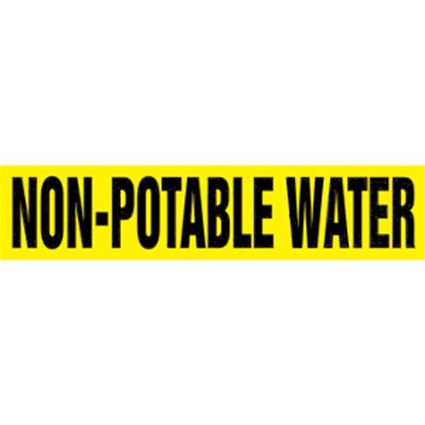 Non-Potable Water Label