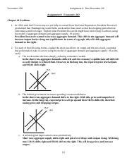 Econ 202 Assignment 6 Assignment 6 Due December 10th Economics 202