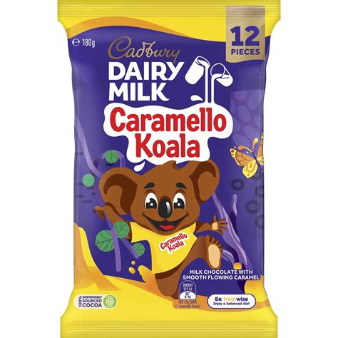 Cadbury Dairy Milk Caramel Chocolate Caramello Koala Sharepack 180g