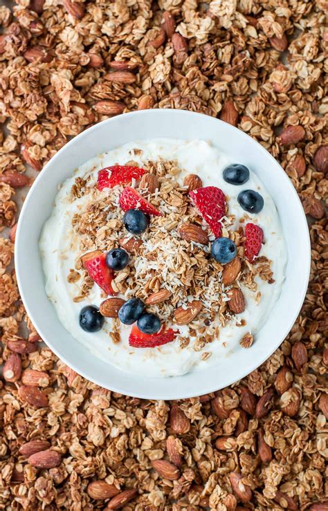 Maple Almond Granola Bowls Peas And Crayons