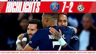 Highlights Psg Maccabi Haifa I Leo Messi Kylian Mbapp Neymar