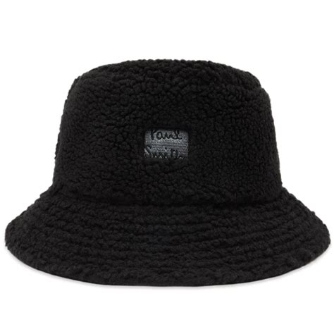 Paul Smith Reversible Shearling Bucket Hat Black End De