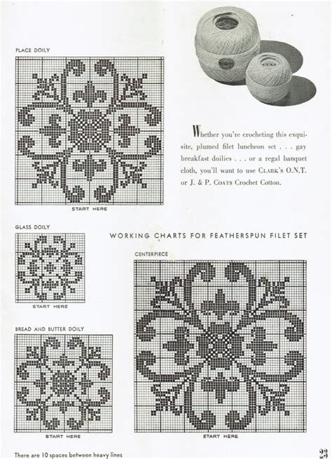 Free Vintage Filet Crochet Tablecloth Patterns - Vintage Patterns ...