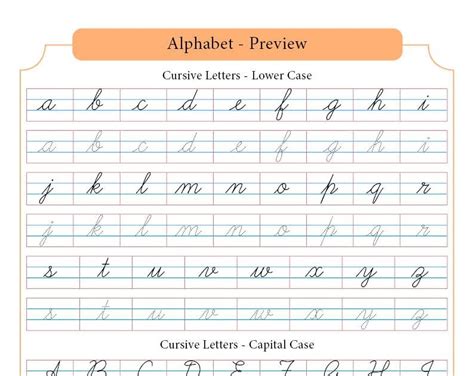 Cursive Writing Capital Letters A To Z Pdf Canvas Floppy 624 Capital