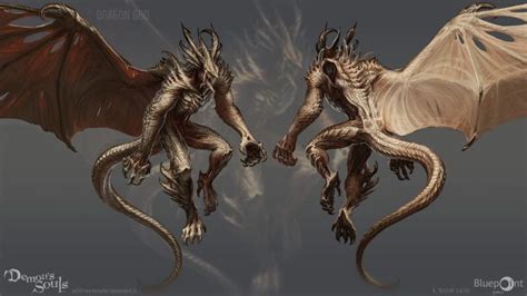 ArtStation - Demon's Souls - Dragon God, Kez Laczin | Demon souls, Soul ...