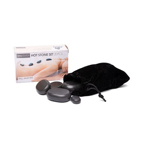 BODYNOVA Hot Stone Set 20 Teilig Yogamatten Bodhi Hot Stones Meditationskissen Shiatsu Matten