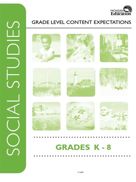 Grades K 8 Grade Level Content Expectations Pdf Civics Curriculum