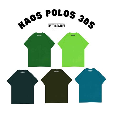 Jual Districtstuff Kaos Polos Lengan Panjang Cotton Combed 30s Hijau