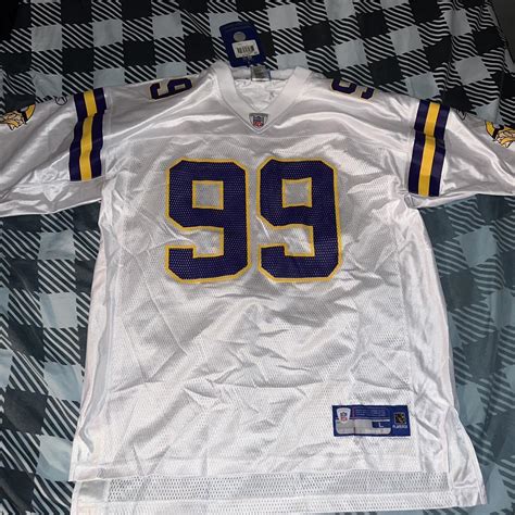 NFL Vikings Erasmus James Jersey Large Reebok Depop