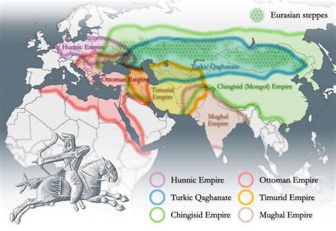 Turkic and Mongolian Empires : r/MapPorn