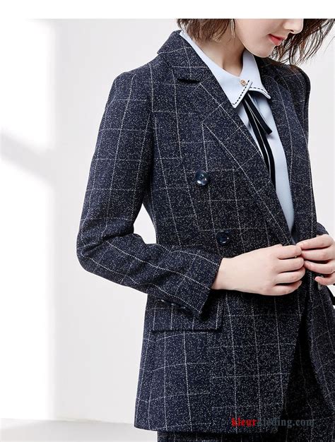 Blazer Geruit 2018 Mini Pak Jasje Herfst Casual Nieuw Dames Korting