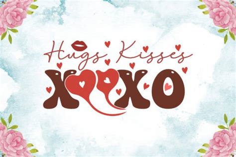 Hugs Kisses Xoxo Graphic By Mightypejes Creative Fabrica