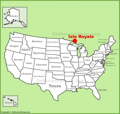 Isle Royale Map | USA | Detailed Maps of Isle Royale National Park