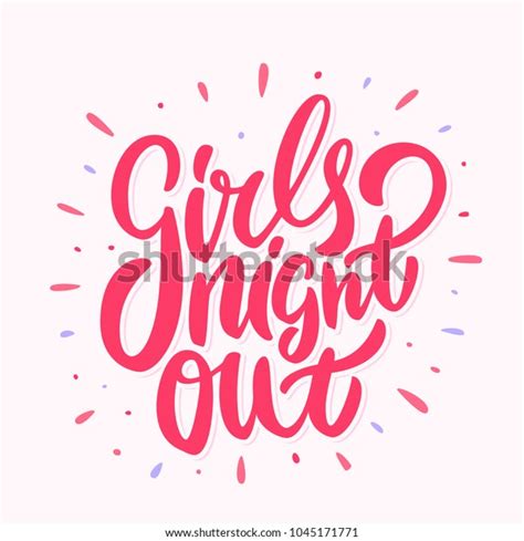 Girls Night Out Vector Banner Stock Vector Royalty Free 1045171771