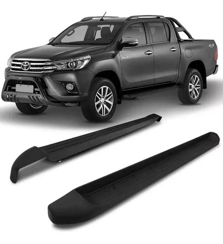 Estribo Lateral Toyota Hilux Cabine Dupla A Preto