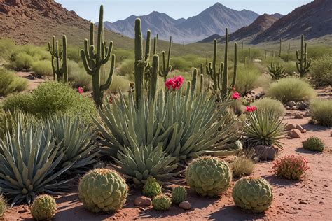 Download Ai Generated, Desert, Cacti. Royalty-Free Stock Illustration ...