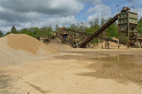 Premium Photo Conveyor Belts At Quarry