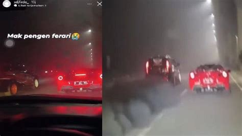 Fakta Video Viral Ferrari Vs Pajero Balap Liar Pemilik Mobil Pengusaha