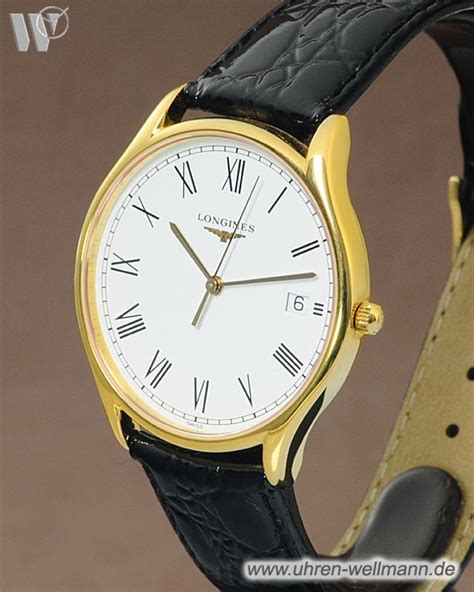 Longines Lyre L Herrenuhr Quarz Vergoldet Lederarmband Mit