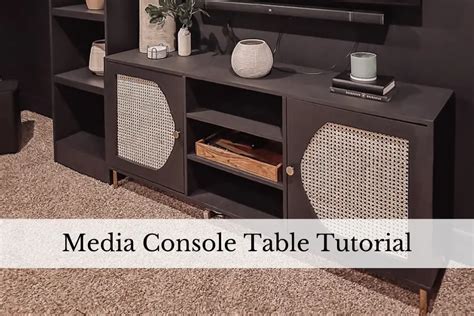 Easy How to Build a Media Console Table Tutorial - Design to Build