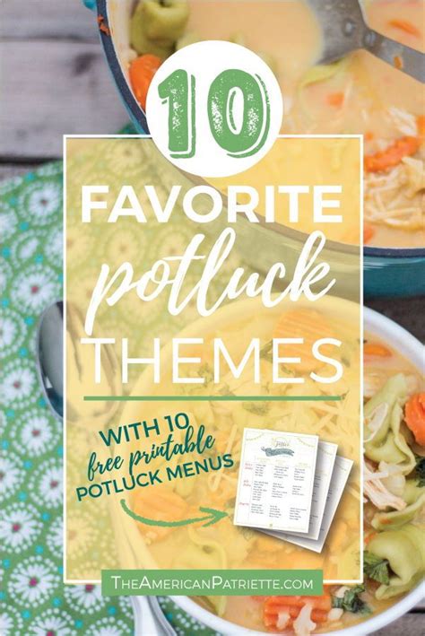 Office potluck themes – Artofit