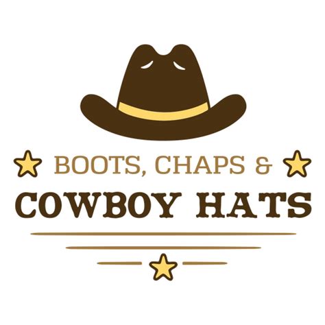 Cowboy Hat Simple Badge Png And Svg Design For T Shirts