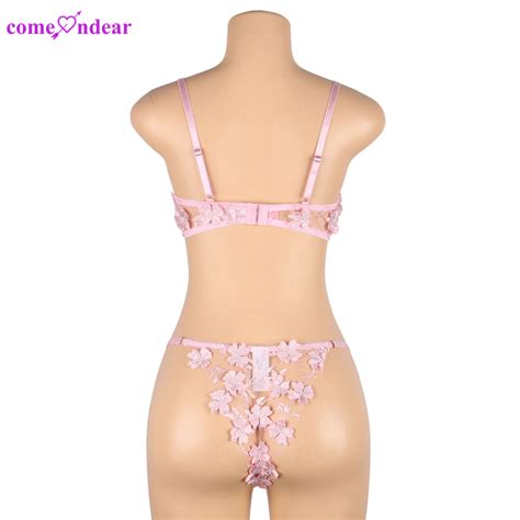 2023 Bra Brief Sets Sexy Lingerie Set Embroidery Lace Bra And Panty Set Erotic Plus Size