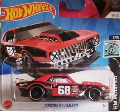 HOT WHEELS HTB69 CUSTOM 68 CAMARO 1 64 HOT WHEELS