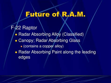 PPT - Radar Absorbing Materials Stealth Technology PowerPoint Presentation - ID:5399725