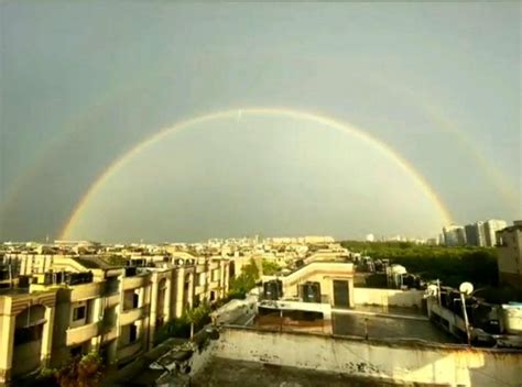 A perfect rainbow Noida India - Photorator