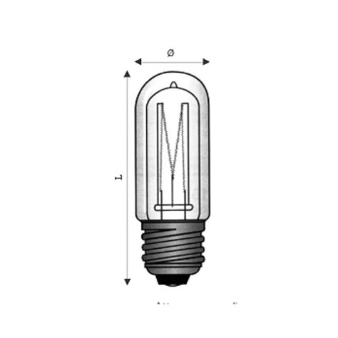 Lampada Tubolare E27 100W 230V Alogena