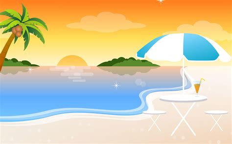 Beach Vector HD Wallpapers - Movie HD Wallpapers