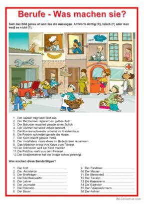 Bildbeschreibung Deutsch Daf Arbeitsbl Tter Pdf Doc