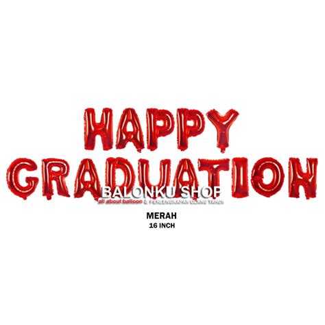 Jual Balon Foil Happy Graduation Balon Graduation Set Balon Set