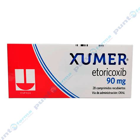 Xumer Etoricoxib 90 Mg Caja De 28 Comprimidos Recubiertos Punto Farma