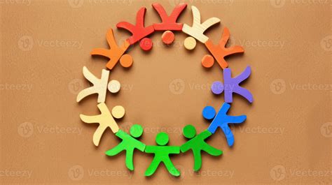 Diversity Equity And Inclusion Concept Deib Colorful Wooden People