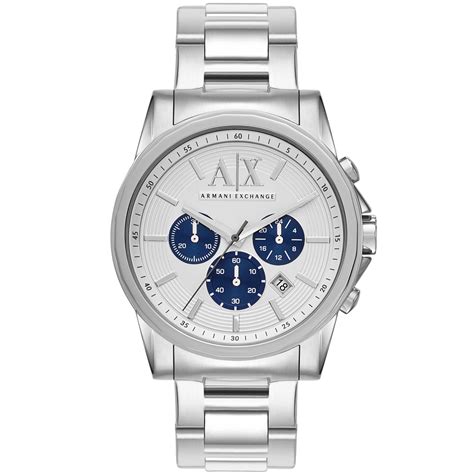 Armani Exchange Mens Chronogrph Stinless Steel Brcelet Wtch 45mm X2500