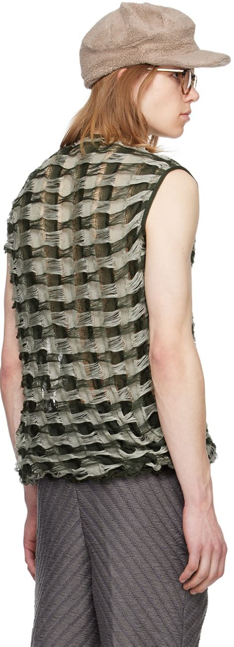 Isa Boulder Ssense Exclusive Green Torn Tank Top Isa Boulder