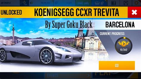 Koenigsegg Ccxr Trevita Championship Barcelona Asphalt Youtube