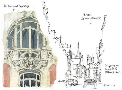 Troyes, rue Urbain IV, perspective vers la cathédrale | Cathédrale