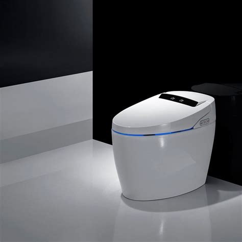 XSIX Smart Bidet Elongated Toilet Bidet, Warm Water Clear, Auto Flush ...