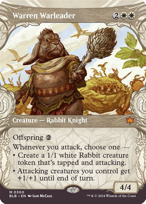 Warren Warleader From Bloomburrow Spoiler