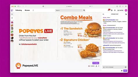 Popeyes Now Lets You Order Food On Twitch